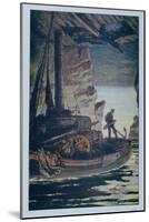 Illustration from "Les Travailleurs De La Mer" by Victor Hugo 1923-Achille Granchi-taylor-Mounted Giclee Print