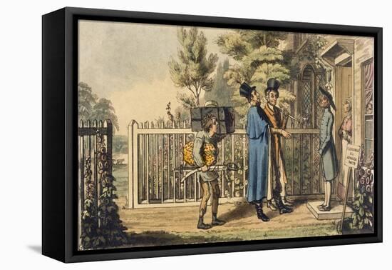 Illustration from 'Life of an Actor', by Pierce Egan, Published 1825 (Colour Engraving)-Theodore Lane-Framed Stretched Canvas