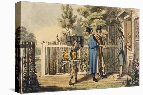 Illustration from 'Life of an Actor', by Pierce Egan, Published 1825 (Colour Engraving)-Theodore Lane-Stretched Canvas