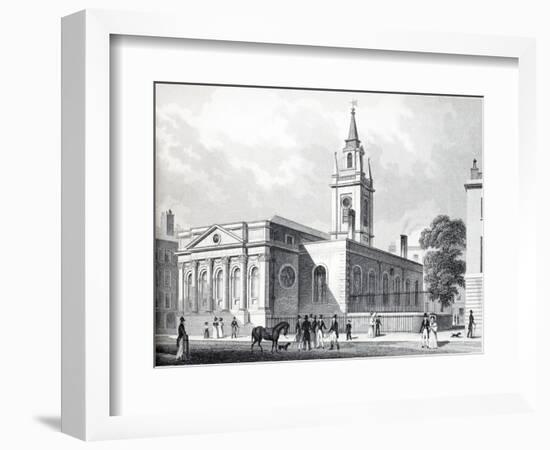 Illustration from 'London and it's Environs in the Nineteenth Century'-Thomas Hosmer Shepherd-Framed Giclee Print