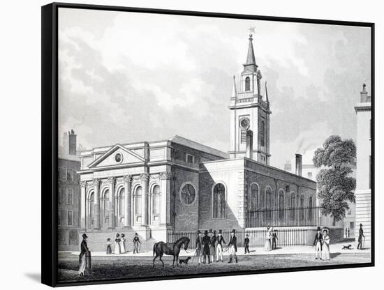 Illustration from 'London and it's Environs in the Nineteenth Century'-Thomas Hosmer Shepherd-Framed Stretched Canvas