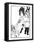 Illustration from Lysistrata by Aristophanes-Aubrey Beardsley-Framed Stretched Canvas