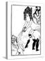 Illustration from Lysistrata by Aristophanes-Aubrey Beardsley-Stretched Canvas