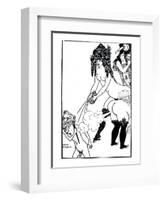 Illustration from Lysistrata by Aristophanes-Aubrey Beardsley-Framed Premium Giclee Print