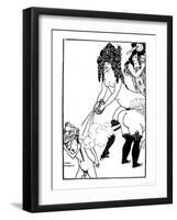 Illustration from Lysistrata by Aristophanes-Aubrey Beardsley-Framed Premium Giclee Print