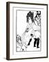 Illustration from Lysistrata by Aristophanes-Aubrey Beardsley-Framed Giclee Print