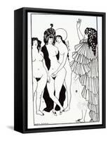 Illustration from Lysistrate by Aristophanes-Aubrey Beardsley-Framed Stretched Canvas