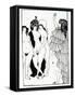 Illustration from Lysistrate by Aristophanes-Aubrey Beardsley-Framed Stretched Canvas