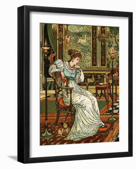 Illustration from Madame d'Aulnoy's fairy tale-Walter Crane-Framed Giclee Print