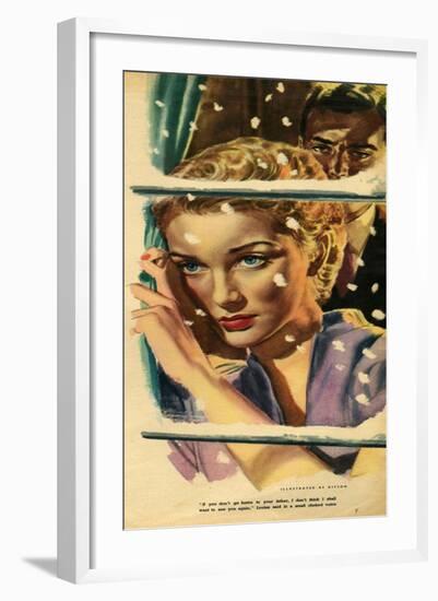 Illustration from Magazine, 1952-null-Framed Giclee Print