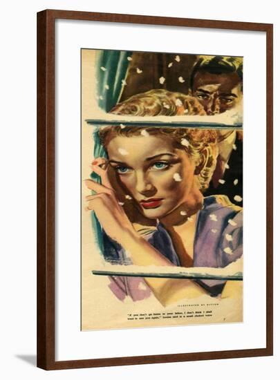 Illustration from Magazine, 1952-null-Framed Giclee Print