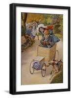 Illustration from 'Motoring Book', 19Th Century (Colour Litho)-Richard Doyle-Framed Giclee Print