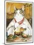 Illustration from Pre-Raphaelite Cats (Pub. 1999)-Susan Herbert-Mounted Giclee Print