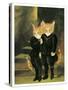 Illustration from Pre-Raphaelite Cats (Pub. 1999)-Susan Herbert-Stretched Canvas