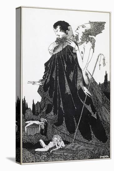 Illustration from 'Selected Poems of Algernon Charles Swinburne Clarke', Published in 1928-Harry Clarke-Stretched Canvas