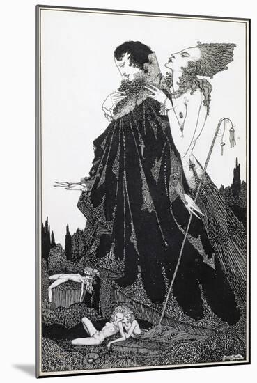 Illustration from 'Selected Poems of Algernon Charles Swinburne Clarke', Published in 1928-Harry Clarke-Mounted Giclee Print