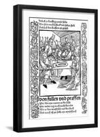 Illustration from the Book Ship of Fools by Sebastian Brant, 1494-Albrecht Durer-Framed Giclee Print