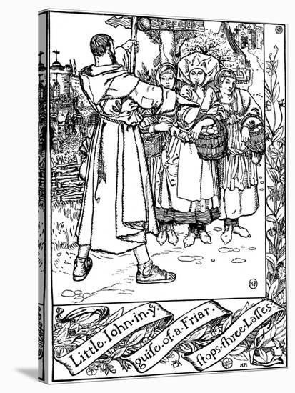 Illustration from the Book the Merry Adventures of Robin Hood, 1883-Howard Pyle-Stretched Canvas