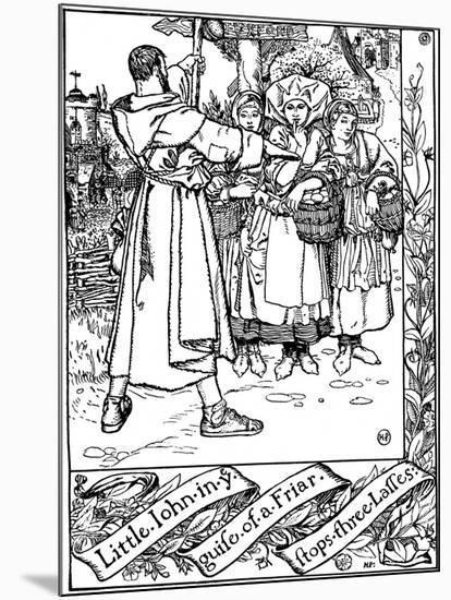 Illustration from the Book the Merry Adventures of Robin Hood, 1883-Howard Pyle-Mounted Giclee Print