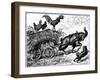 Illustration from the Children's Book Little Bo-Peep, C1880-Ernest Henry Griset-Framed Giclee Print