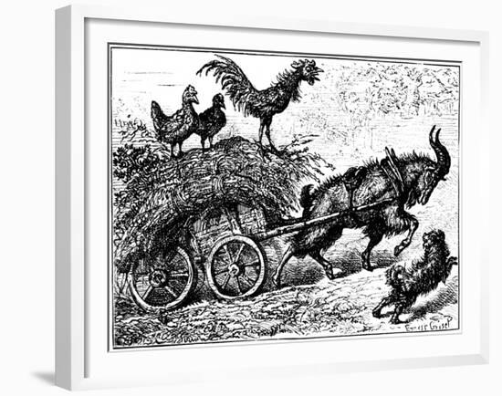 Illustration from the Children's Book Little Bo-Peep, C1880-Ernest Henry Griset-Framed Giclee Print