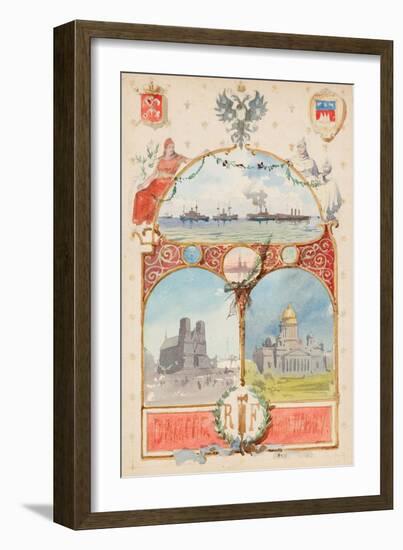 Illustration from the City of St Petersburg to the City of Paris-Albert Nikolayevich Benois-Framed Giclee Print