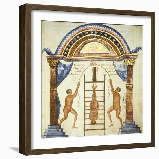 Illustration from the Commentaries by Apollonio from Chiton on a Hippocratic Treaty-null-Framed Giclee Print