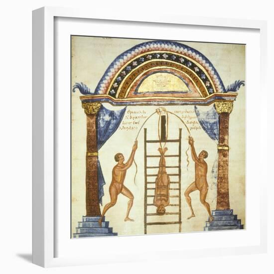 Illustration from the Commentaries by Apollonio from Chiton on a Hippocratic Treaty-null-Framed Giclee Print