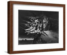 Illustration from "The Divine Comedy" by Dante Alighieri Paris, Published 1885-Gustave Doré-Framed Giclee Print