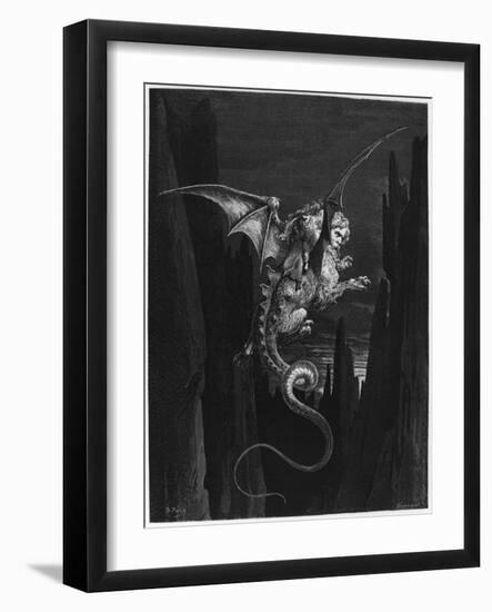 Illustration from "The Divine Comedy" by Dante Alighieri Paris, Published 1885-Gustave Doré-Framed Giclee Print