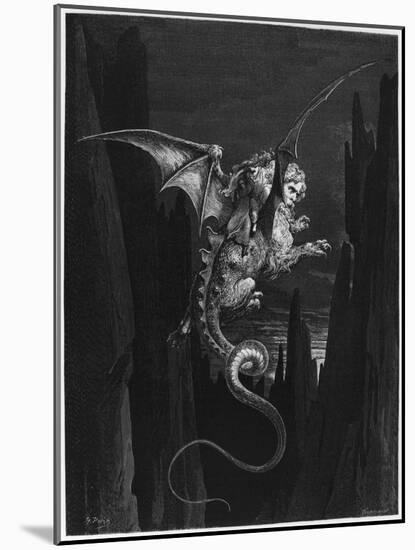 Illustration from "The Divine Comedy" by Dante Alighieri Paris, Published 1885-Gustave Doré-Mounted Giclee Print