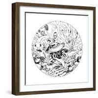 Illustration from the Fairy Tale the Water-Babies, 1863-Noel Paton-Framed Giclee Print