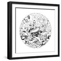 Illustration from the Fairy Tale the Water-Babies, 1863-Noel Paton-Framed Giclee Print