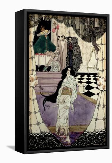 Illustration from the Little Mermaid, 1914-Harry Clarke-Framed Stretched Canvas