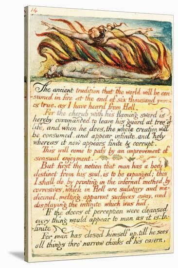Illustration from 'The Marriage of Heaven and Hell', C.1808-William Blake-Stretched Canvas