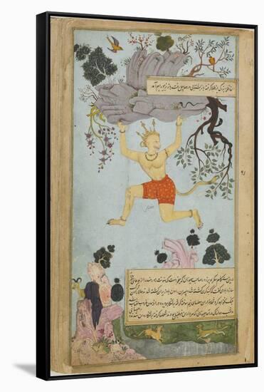 Illustration from the Ramayana by Valmiki, Second Half of The16th C-Mir Zayn al-Abidin-Framed Stretched Canvas