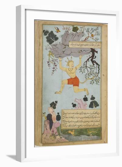 Illustration from the Ramayana by Valmiki, Second Half of The16th C-Mir Zayn al-Abidin-Framed Giclee Print