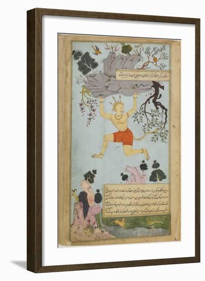 Illustration from the Ramayana by Valmiki, Second Half of The16th C-Mir Zayn al-Abidin-Framed Giclee Print