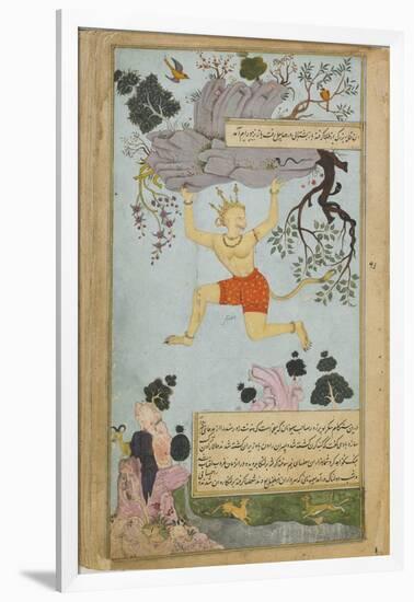 Illustration from the Ramayana by Valmiki, Second Half of The16th C-Mir Zayn al-Abidin-Framed Giclee Print