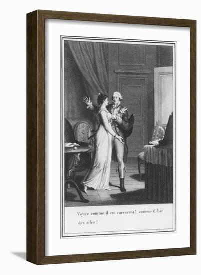 Illustration from The Sorrows of Werther by Johann Wolfgang Goethe-Jean-Michel Moreau the Younger-Framed Giclee Print