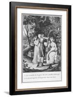 Illustration from The Sorrows of Werther by Johann Wolfgang Goethe-Jean-Michel Moreau the Younger-Framed Giclee Print