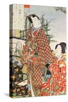 Illustration from 'The Tale of Genji'-Utagawa Kunisada-Stretched Canvas