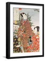 Illustration from 'The Tale of Genji'-Utagawa Kunisada-Framed Giclee Print