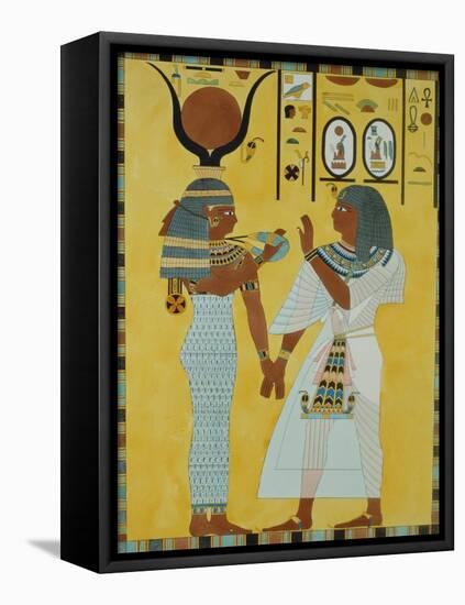 Illustration from the Tombs of the Valley of the Kings of Thebes Discovered by G. Belzoni, 1820-null-Framed Stretched Canvas