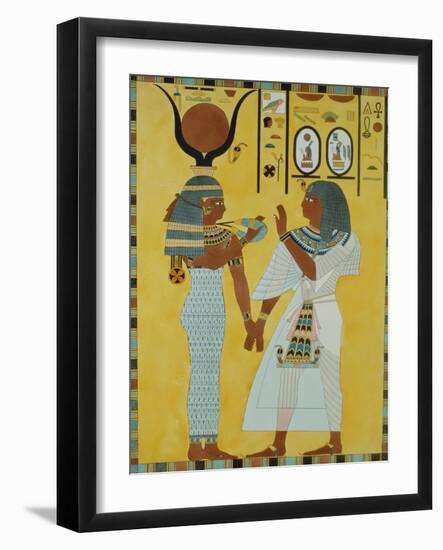 Illustration from the Tombs of the Valley of the Kings of Thebes Discovered by G. Belzoni, 1820-null-Framed Giclee Print