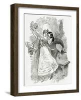 Illustration from Toute La Lyre,19th Century-Adolphe Leon Willette-Framed Giclee Print