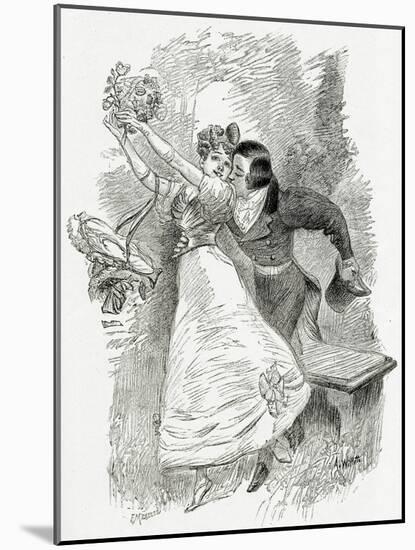 Illustration from Toute La Lyre,19th Century-Adolphe Leon Willette-Mounted Giclee Print