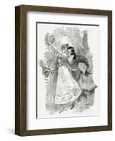 Illustration from Toute La Lyre,19th Century-Adolphe Leon Willette-Framed Giclee Print