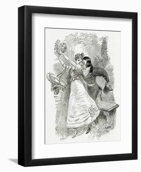 Illustration from Toute La Lyre,19th Century-Adolphe Leon Willette-Framed Giclee Print
