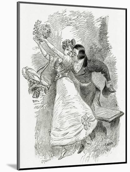 Illustration from Toute La Lyre,19th Century-Adolphe Leon Willette-Mounted Giclee Print